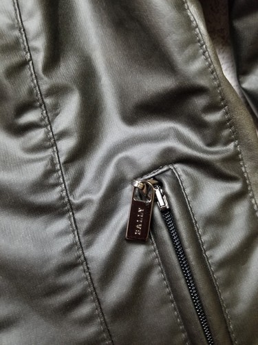 Bally Vintage Biker Jacket Grey Rare Women's Size US 10 UK 12 Lampo Fiocchi - Picture 14 of 22
