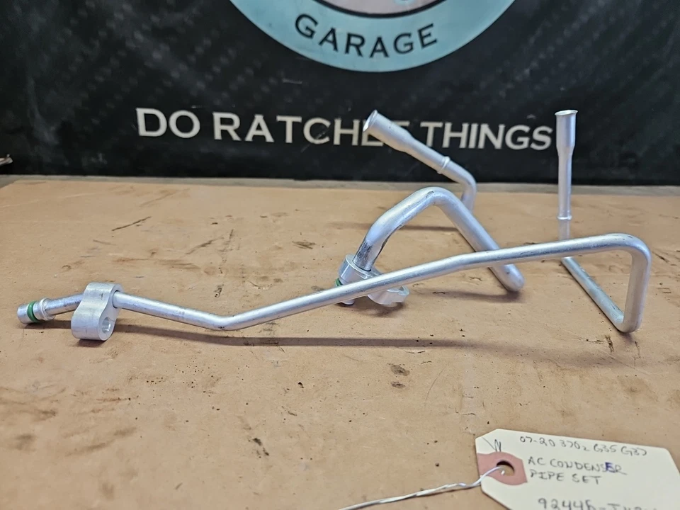 Juego de tubos condensadores de CA para 07-20 Nissan 370z Infiniti G35 Sedán G37 92446-JK20B Foto 3 de 4