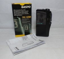 Sanyo Talk Book Microcassette Voice Recorder Handheld Dictaphone TRC-525M 