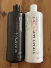 Sebastian Penetraitt Shampoo 33.8 oz & Penetraitt Conditioner 33.8 oz Combo Pack