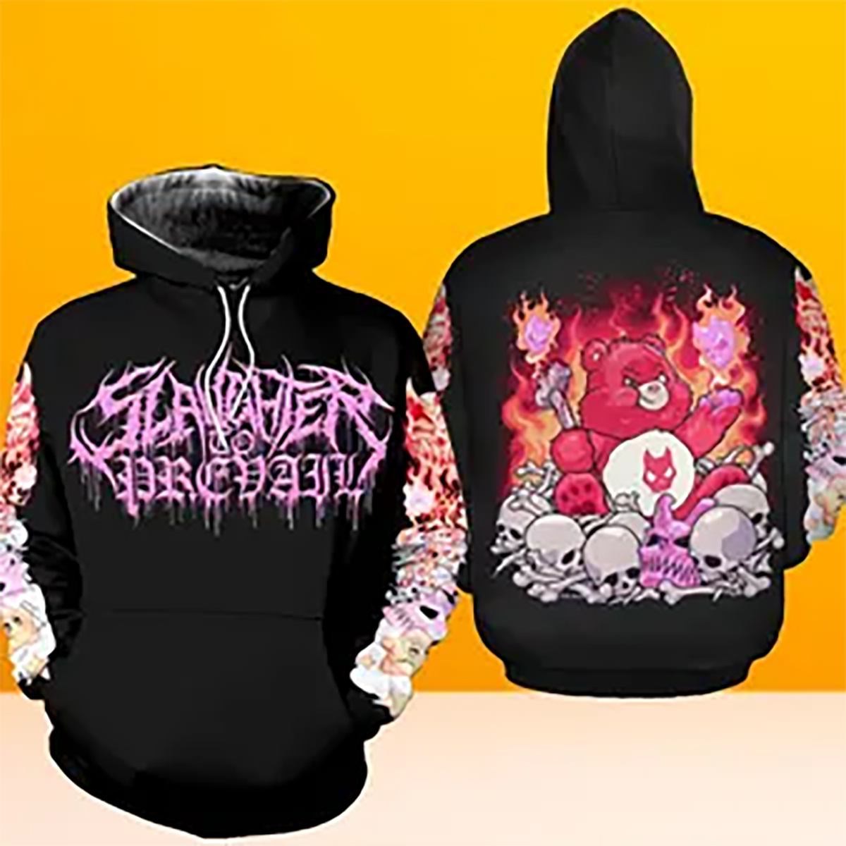 Slaughter to Prevail Hoodie AOP BLACK UNISEX U8HJ | eBay