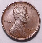 1909 P VDB Lincoln Wheat Cent Penny  -  BETTER GRADE - XF