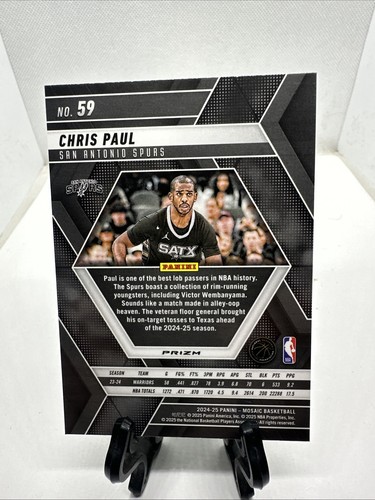 2024-25 Mosaik Chris Paul Green Prizm No 59 Sporen B1-11 - Bild 2 von 2