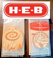 6 H-E-B Cinnamon Roll Vanilla Ice Cream Air Fresheners Flavor Favorites LOT HEB
