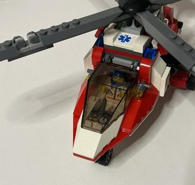 Lego City Rescue Helicopter Set 7903 Complete w/ Instructions, Vintage & Retired