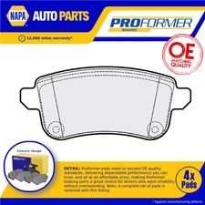 Brake Pads Set fits RENAULT SCENIC Mk3, Mk4 1.2 Rear 12 to 22 Proformer New