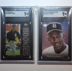 Upper Deck Michael Jordan MLB SGC 9's.  2 Card Lot White Sox Barons - 1994 1995