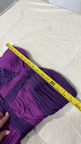 Max & Cleo Elegant Purple Strapless Evening Gown prom wedding dress size 4 NEW - Picture 14 of 16