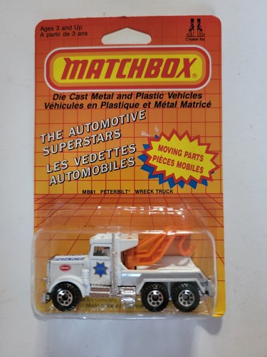 Matchbox Wreck Truck MB61 Vintage 1980s Peterbilt Tow - Canadian Version RARE - Picture 5 of 5