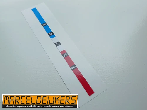 Mercedes Temperature Dial Sticker 1248212967 w124 w126 R129 W123
