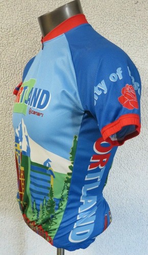 Canari Portland City Of Roses Cycling Back Pocket Shirt Short Sleeve Jersey S - Picture 3 of 9