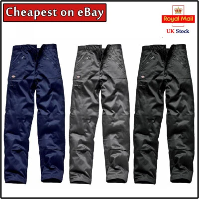 Men's Trouser Cargo Combat Work Zipper Trousers KNEE PAD POCKETS - Size 28 to 50