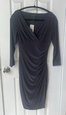 Ralph Lauren Grey Dress Sz 2 NWT
