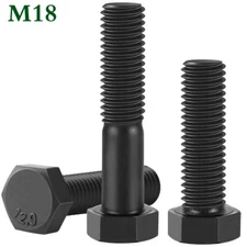 M18 - 2.5 Grade 12.9 Alloy Steel Hex Head Bolts Hexagon Cap Head Screws DIN 933