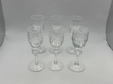 Set of 6 Waterford Crystal CURRAGHMORE Cordial Glasses