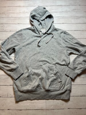 Goodiellow Co Men's Gray Solid Long Sleeve Pockets Pullover
