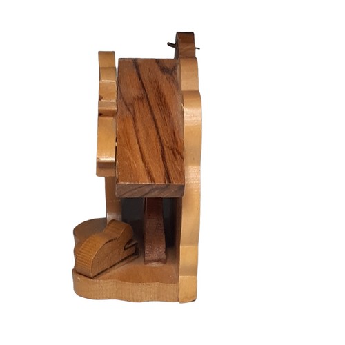 Handgefertigte Holz Ornament Krippe aus Bethlehem Heiliges Land Andenken - Bild 3 von 5
