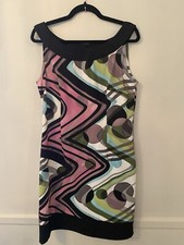 Women’s Dress from Connected -Sleeveless-Multi Color Geometric Design Sz 12
