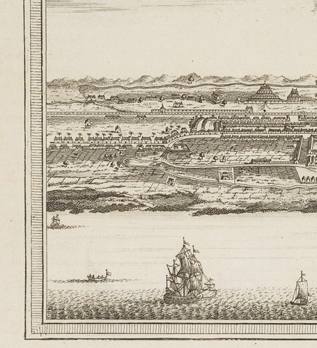 Nach SCHLEY (*1715), Ansicht von Banda Aceh, um 1780, KSt. Romantik Seefahrt - Picture 4 of 5