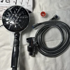 Shower Head with Handheld Spray Chrome Finish For Bathroom