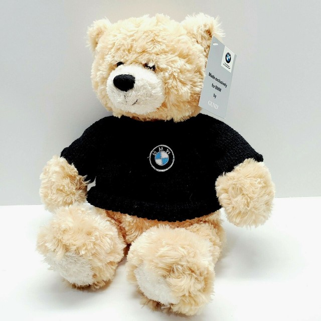 Gund BMW Honey Bear 14" Plush Original Tags Black Knitted Sweater ...