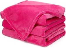 Warm Blanket Pink Soft Fleece Blankets Throw Blankets for Bed