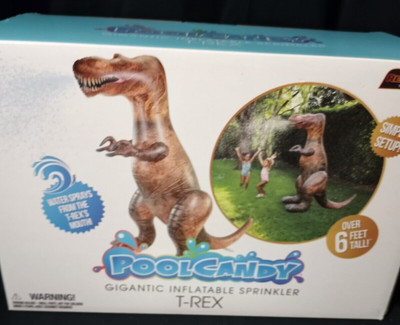 Pool Candy Gigantic Inflatable Sprinkler T-REX NEW in Box