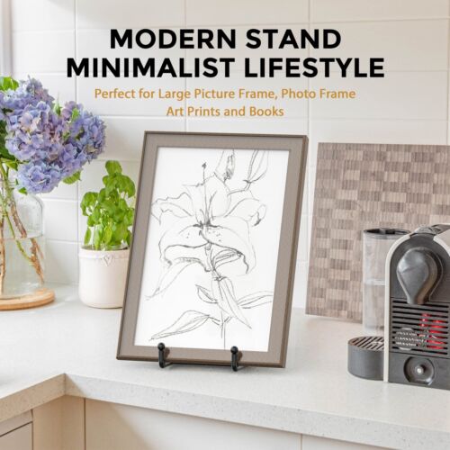 4 Pack Large Plate Stands for Display - Metal Plate Holder Stand + 10 Inch - 第 5/7 張圖片