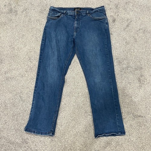 Urban Star Men's Jeans 38x30 Stretch Relaxed Fit Straight Leg Blue