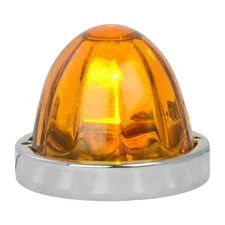 Grand General Flush Mount (1157 2 wire) 3.5″ Watermelon Glass (light amber lens)
