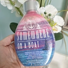 Somewhere On A Boat Indoor & Outdoor Dark Tanning Bed Lotion 13.6 Fl Oz NEW