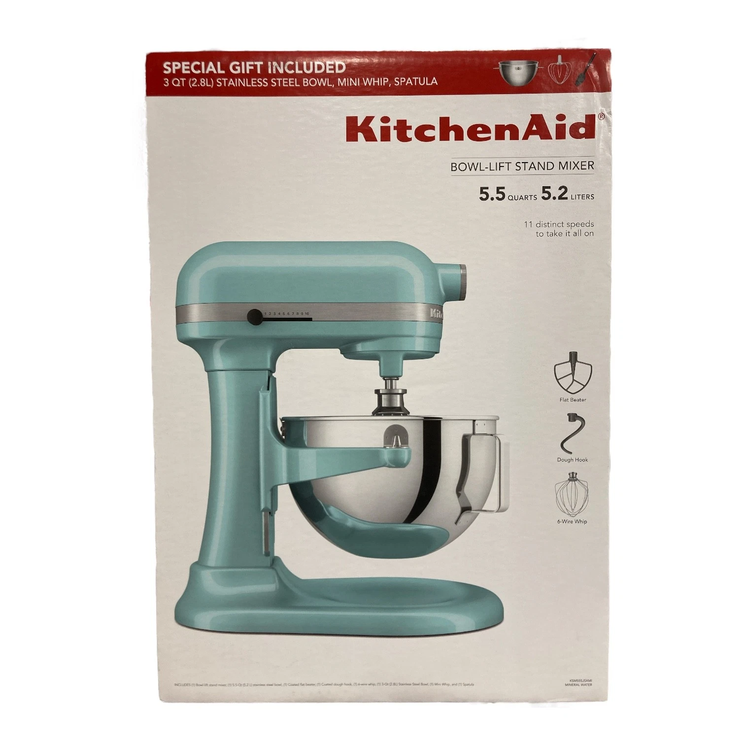 KitchenAid 5.5 Quart Bowl-Lift Stand Mixer, Light Blue
Opens in a new window or tab
