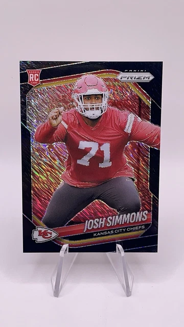 2025 Panini Prizm Josh Simmons RC FOTL Black Shimmer 1/1 Chiefs SSP