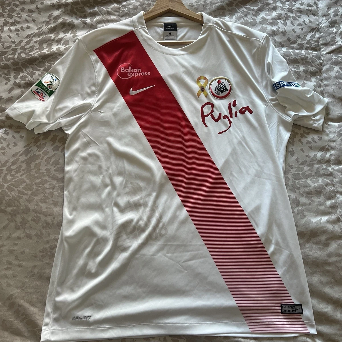 Maillot Macron SS Lazio Antonio Candreva N°87 – Extérieur 2015-2016, Homme, Neuf Avec étiquettes