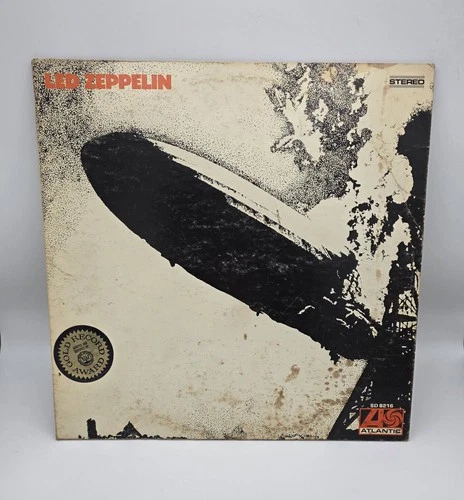 Vintage 1969 Led Zeppelin Self Titled Vinyl Records SD 8216 LP Atlantic VG/VG