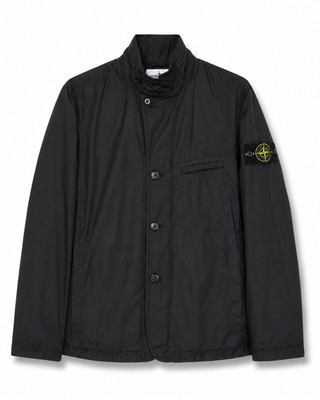 Stone Island Black O-Cotton & R-Nylon Insulated Blazer gr.S Jacke Primaloft