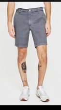 AG Adriano Goldschmied The Wanderer Slim Trouser Short Grey Size 40 Golf NWT