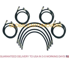 JCB BACKHOE- 3/8 BSP FRONT LOADER ARM HOSE KIT L+R, 8 PCS. (612/80099 612/80078)