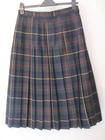 EDINBURGH TARTAN SKIRT Sz 14 MACLEOD PLEATED KILT PREPPY ACADEMIA TRAITORS LINED