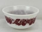 Vintage 1950's Hazel Atlas Milk Glass Strawberries 5" Bowl