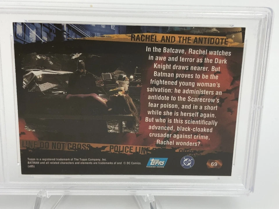 CHRISTIAN BALE PSA AUTO Topps BATMAN BEGINS #69 Signed on Card PSA AUTHENTIC - Image 4 of 4