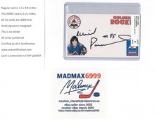 Wilf Paiement Colorado Rockies AUTOGRAPH AUTO SIGNED INDEX HOCKEY CARD 100% COA