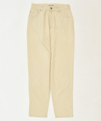 LUCKY STAR Damen Tapered Freizeit Hose W29 L30 beige Baumwolle klassisch HD05