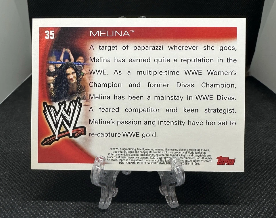 2010 Topps WWE Melina #35 - Image 2 of 2