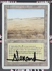 MTG Savannah- DAMAGED - Signed -3rd Edition Magic the Gathering Card