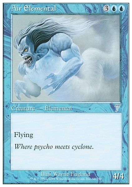 AIR ELEMENTAL x4 mtg NM 7th Edition 4 Unc