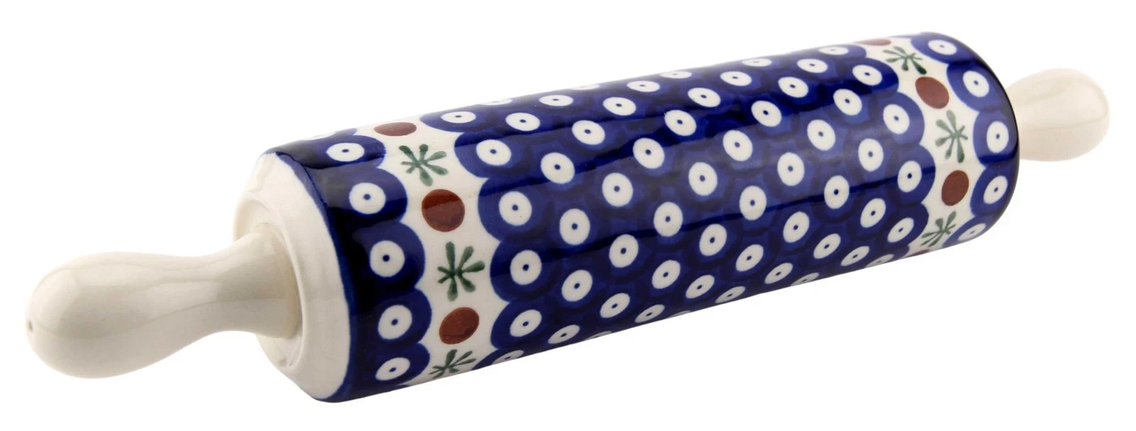 Polish Pottery Rolling Pin – 12.5 " Long - Zaklady Boleslawiec Poland