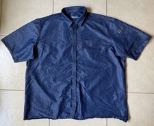 New Chef Works Urban Collection Denim Short Sleeve Button Shirt Men's 2XL Blue