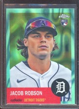 Jacob Robson 2022 Topps Chrome Platinum Aqua Lava Refractor #374 (221/299)