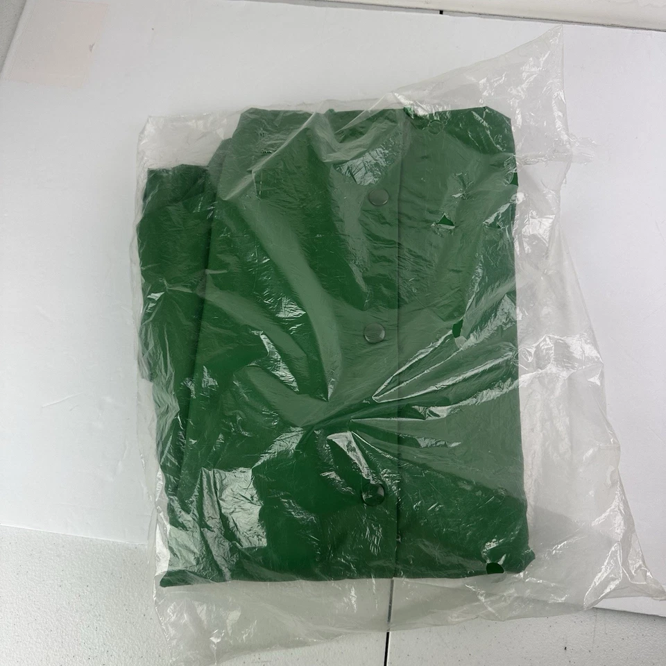 VTG Green BP Logo Jacket Gas Station Attendant Workwear Coat Men's L USA Made - Image 4 of 4